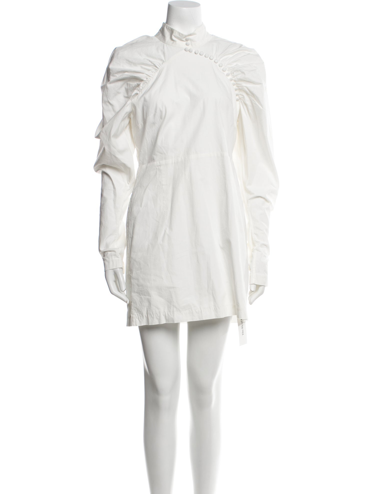 ROTATE Birger Christensen Mock Neck Mini Dress