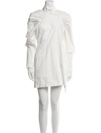 ROTATE Birger Christensen Mock Neck Mini Dress