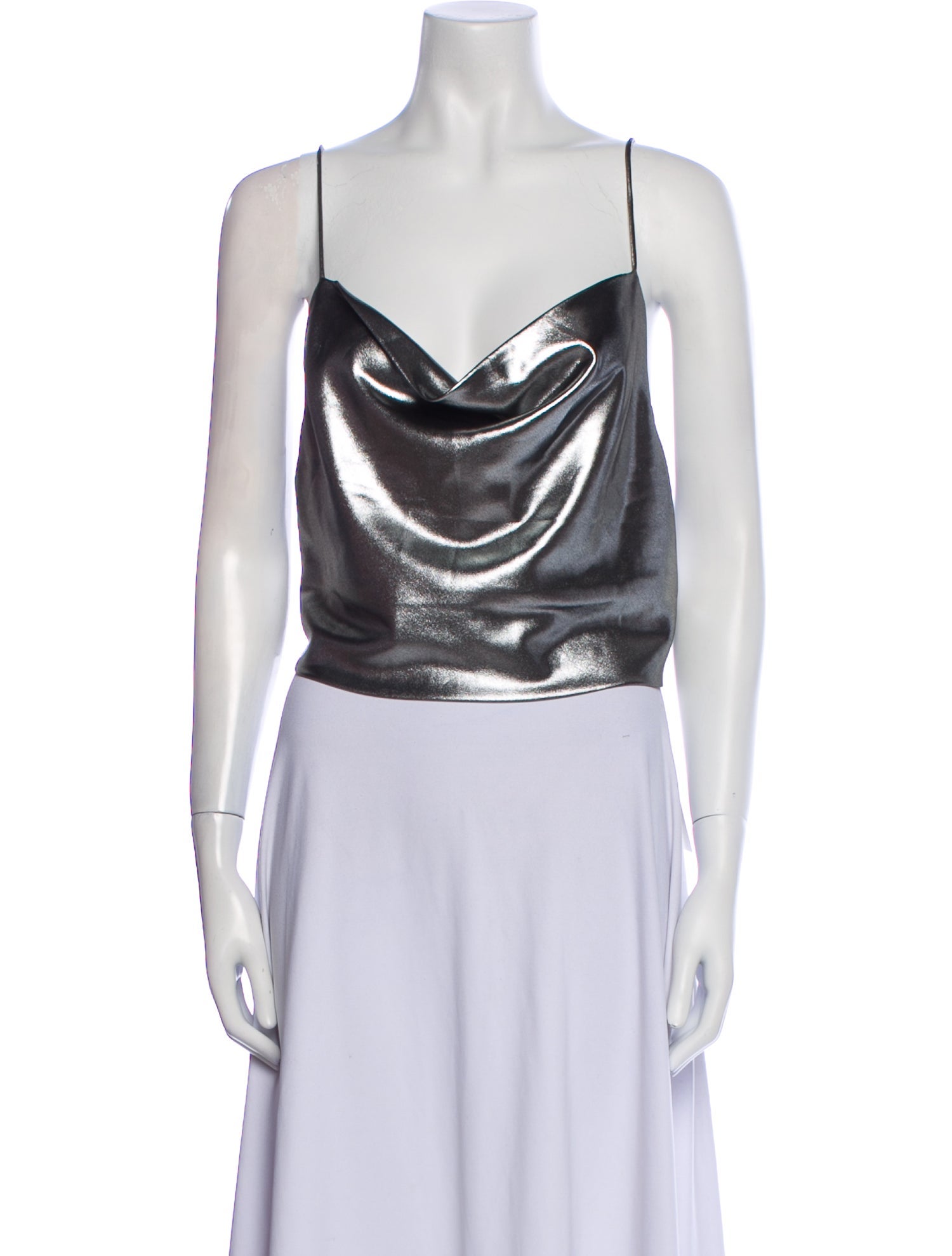 ROTATE Birger Christensen Cowl Neck Sleeveless Crop Top w/ Tags