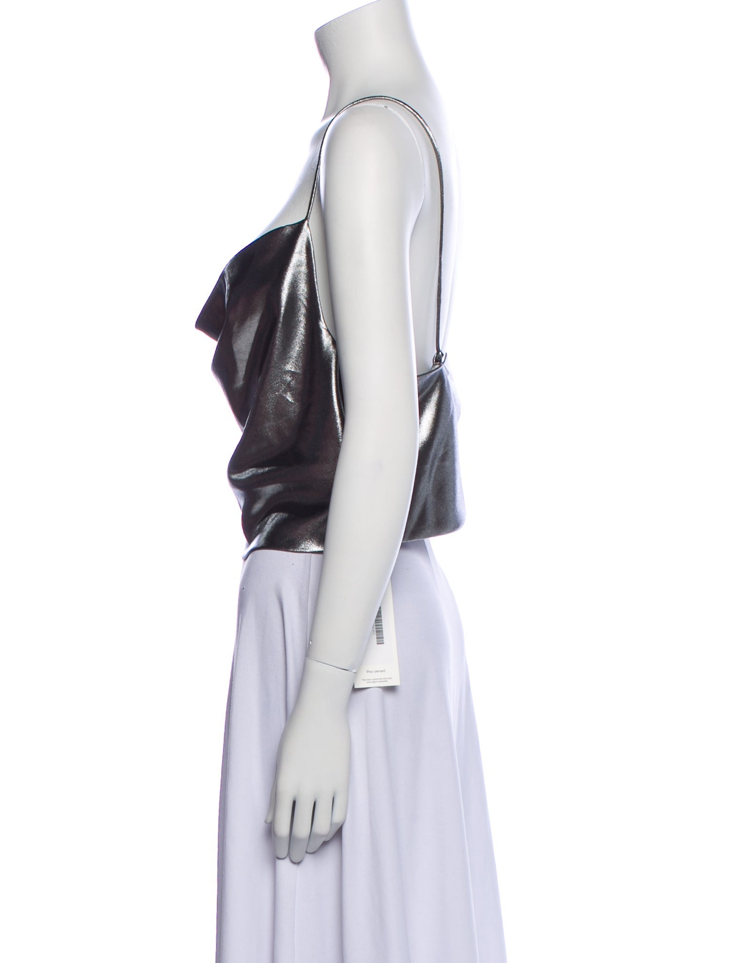 ROTATE Birger Christensen Cowl Neck Sleeveless Crop Top w/ Tags