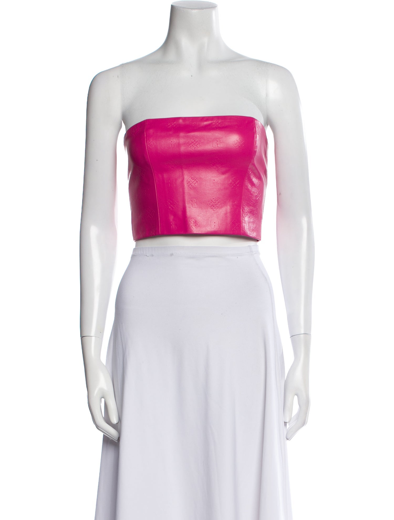 ROTATE Birger Christensen Strapless Crop Top