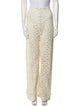 ROTATE Birger Christensen Lace Pattern Wide Leg Pants