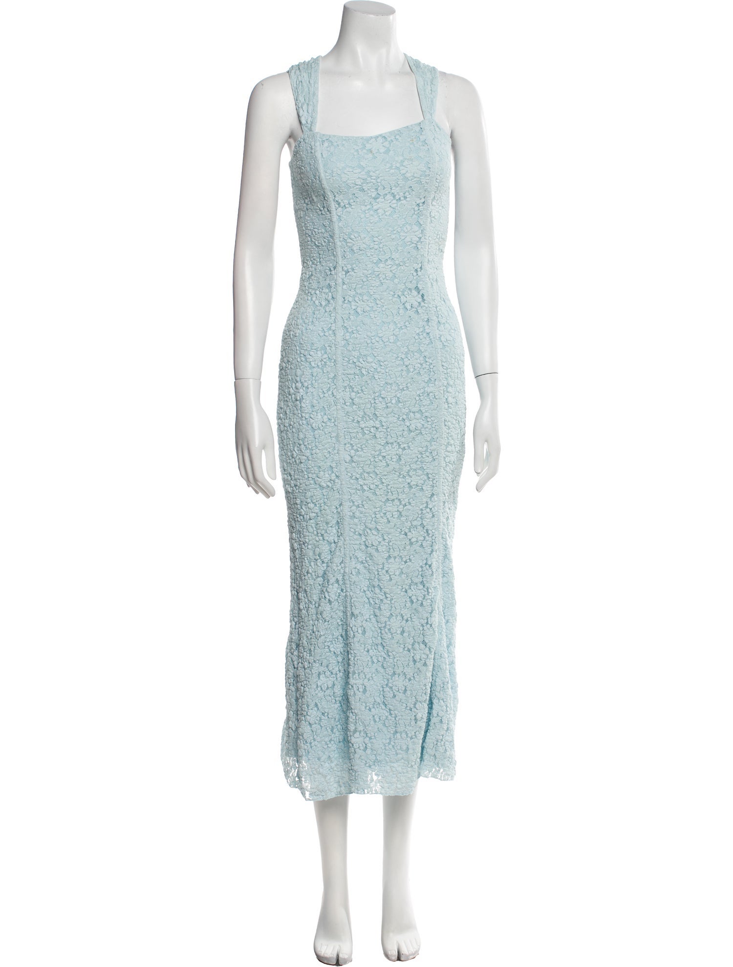 ROTATE Birger Christensen Lace Pattern Long Dress