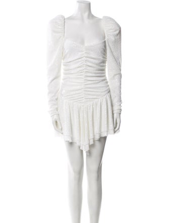 ROTATE Birger Christensen Square Neckline Mini Dress