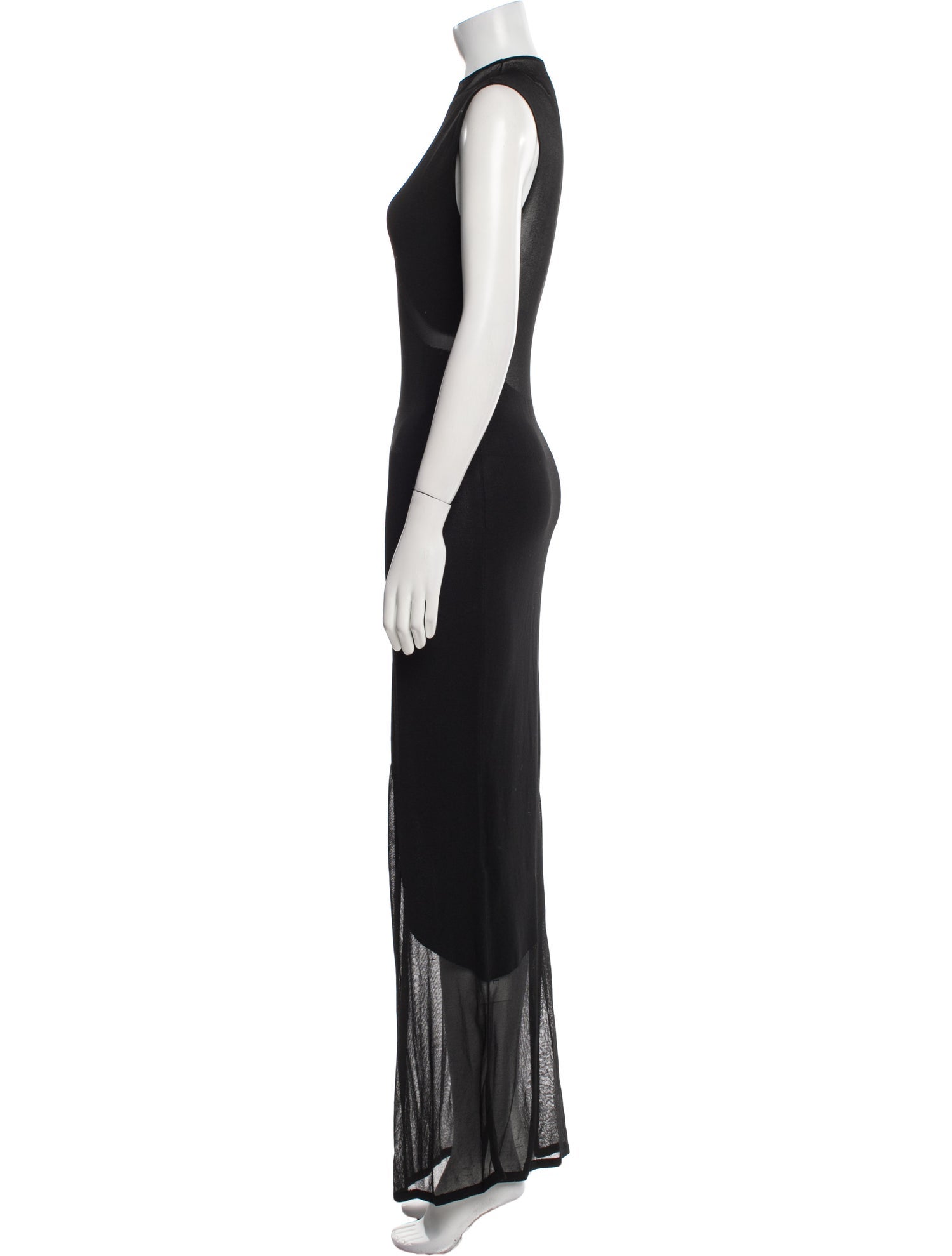 ROTATE Birger Christensen Crew Neck Long Dress