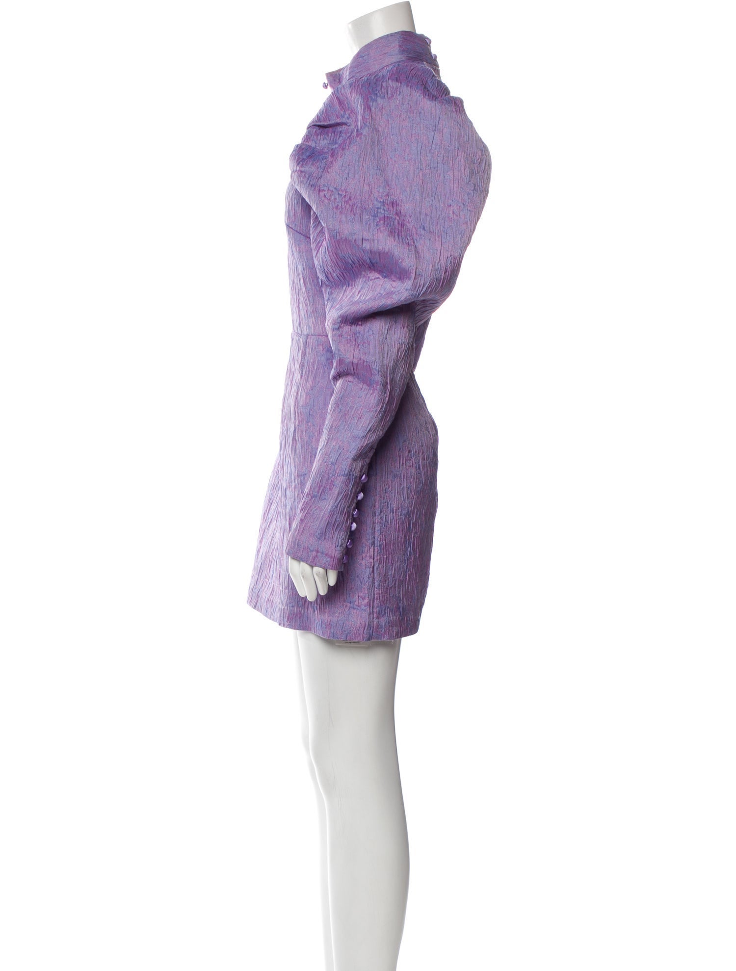 ROTATE Birger Christensen Mock Neck Mini Dress