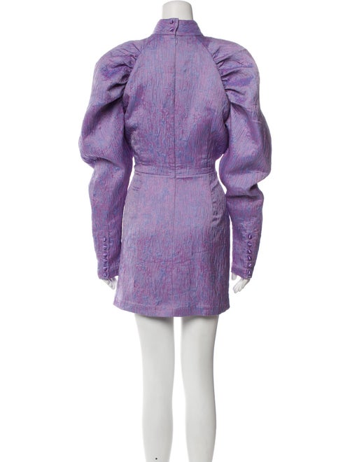 ROTATE Birger Christensen Mock Neck Mini Dress