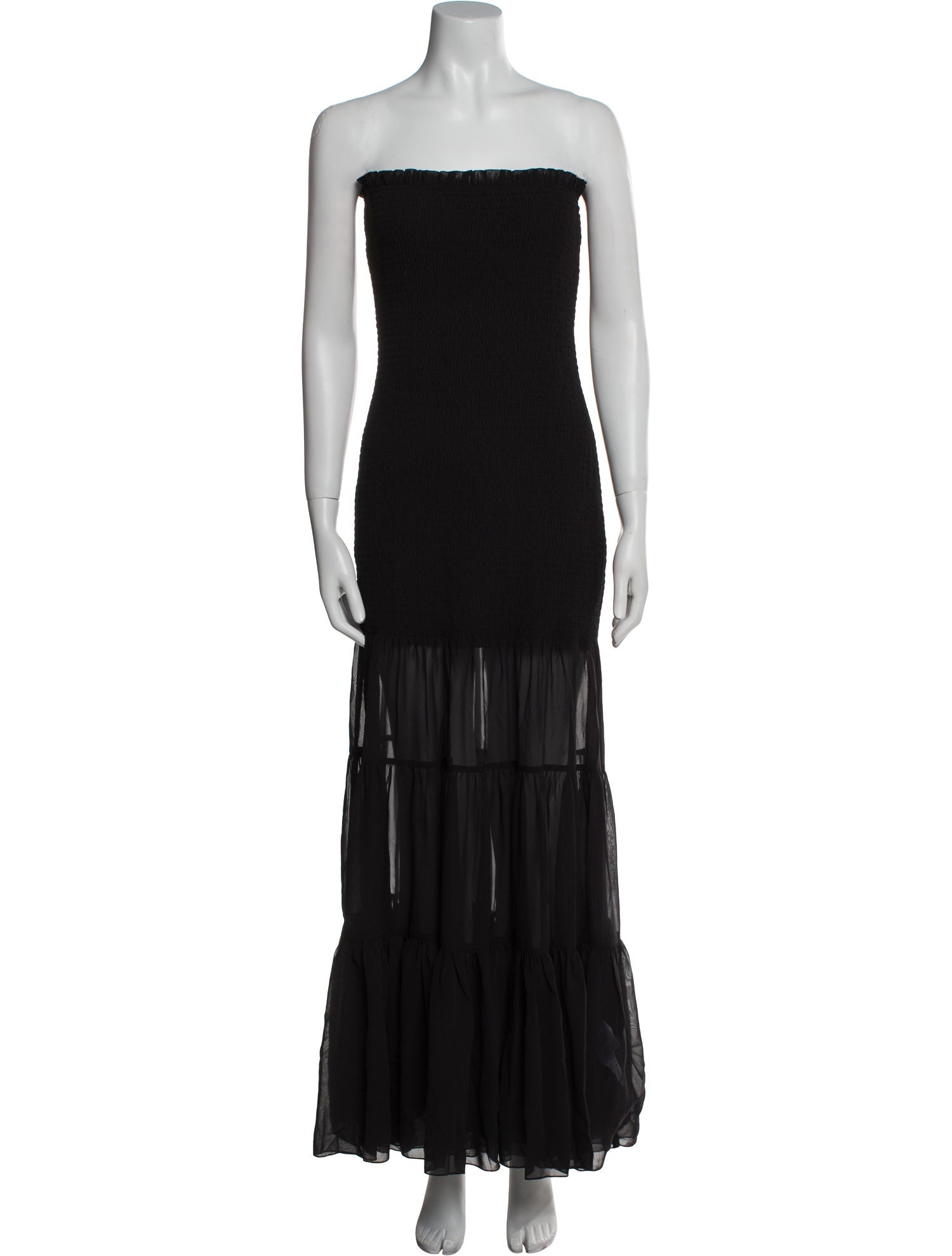 ROTATE Birger Christensen Strapless Long Dress