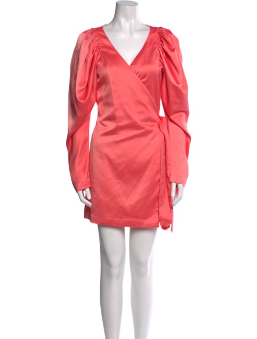 ROTATE Birger Christensen V-Neck Mini Dress