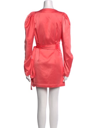 ROTATE Birger Christensen V-Neck Mini Dress