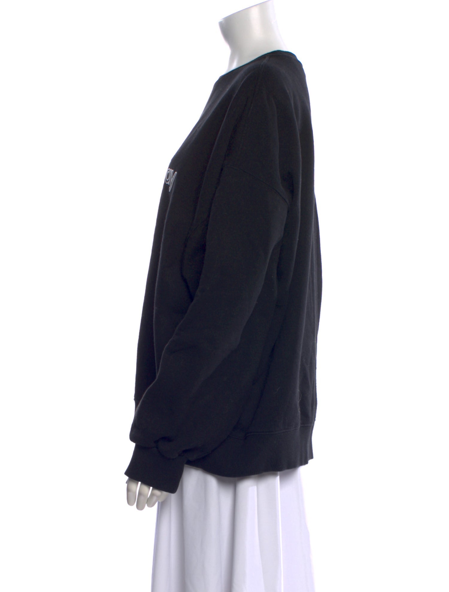 ROTATE Birger Christensen Graphic Print Crew Neck Sweatshirt