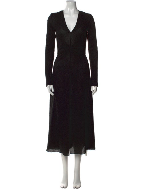 ROTATE Birger Christensen V-Neck Long Dress