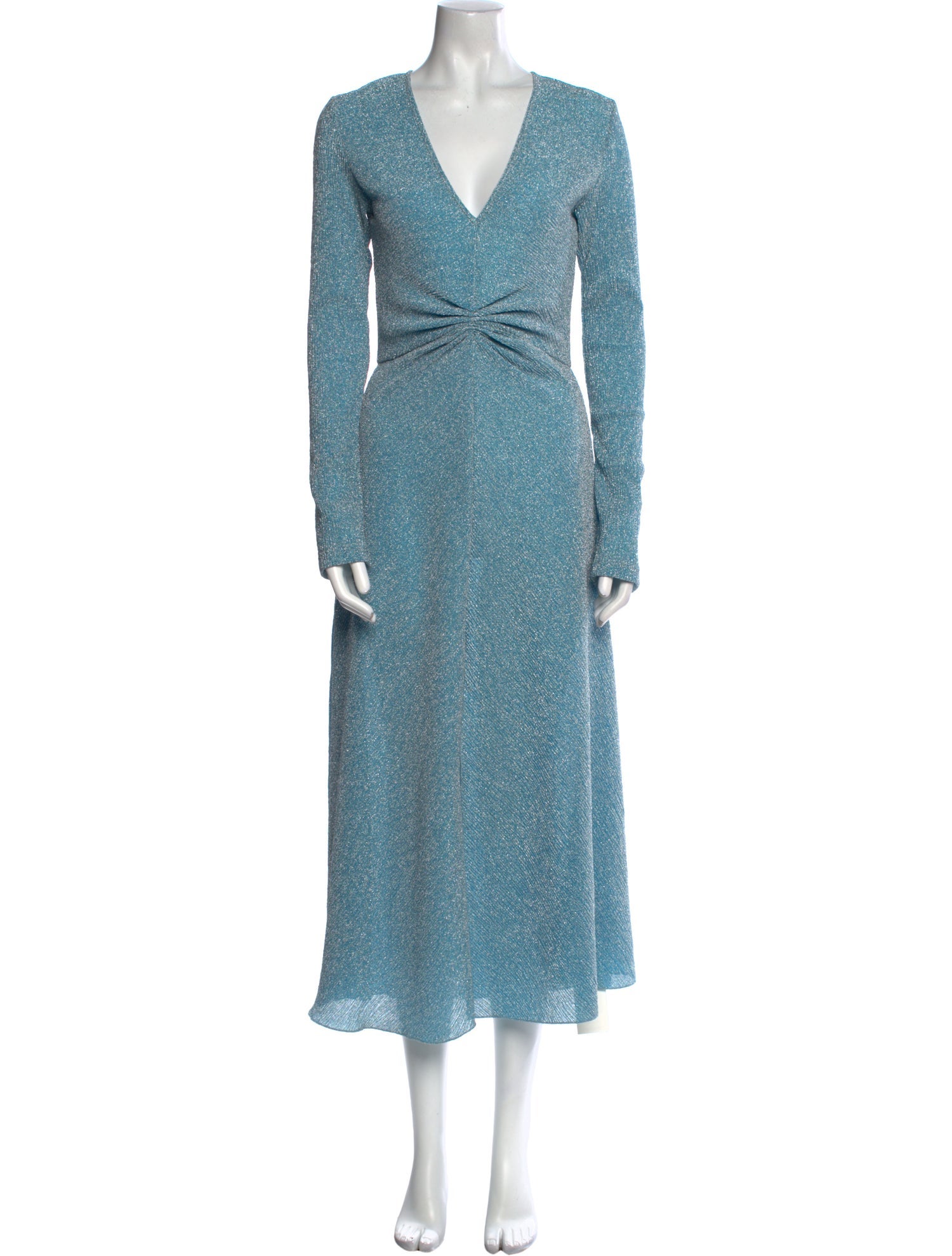 ROTATE Birger Christensen V-Neck Long Dress