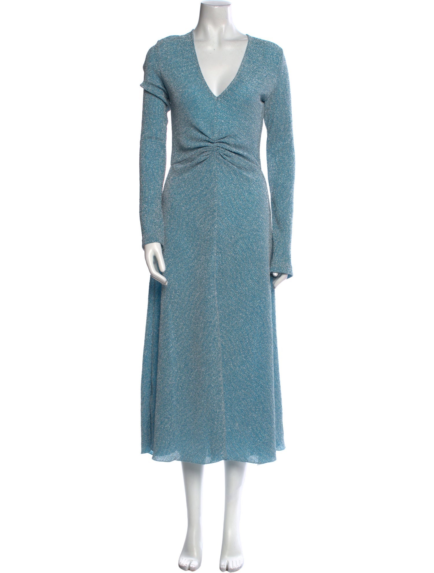 ROTATE Birger Christensen V-Neck Long Dress