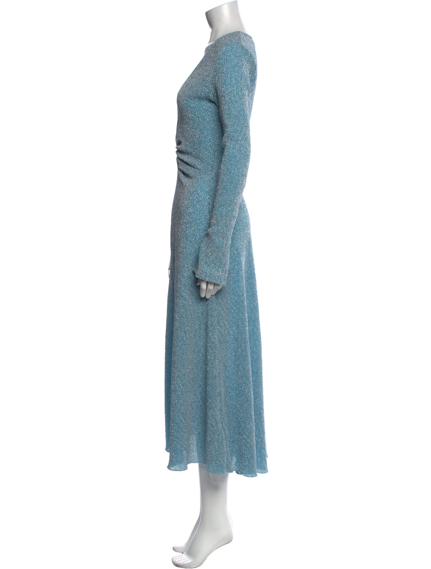 ROTATE Birger Christensen V-Neck Long Dress