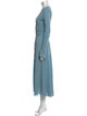 ROTATE Birger Christensen V-Neck Long Dress