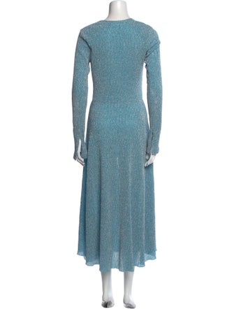 ROTATE Birger Christensen V-Neck Long Dress