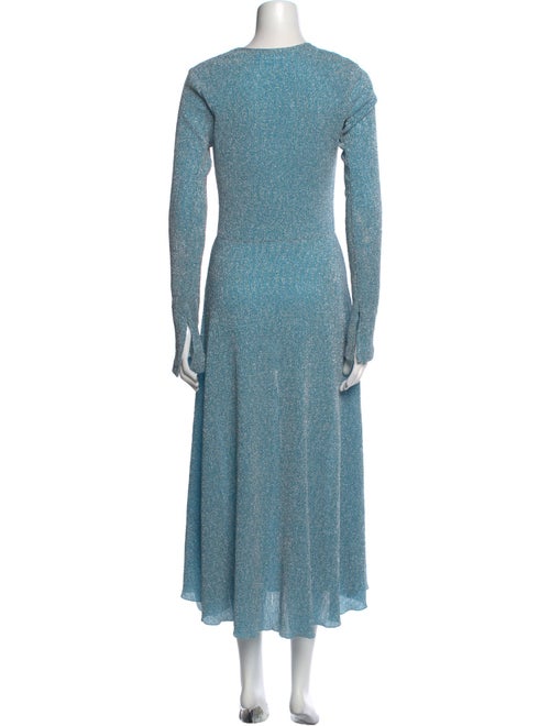 ROTATE Birger Christensen V-Neck Long Dress