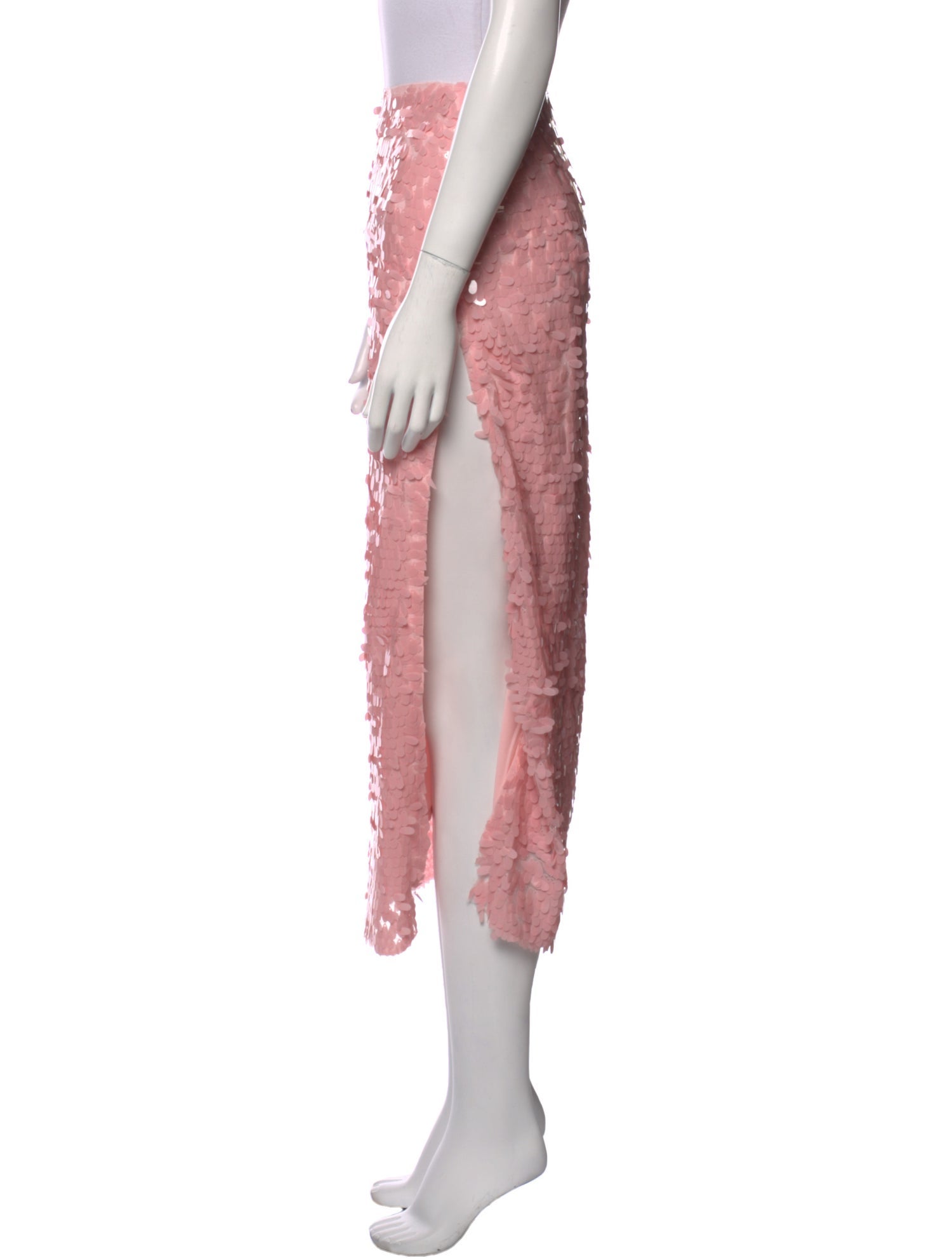 ROTATE Birger Christensen Sequin Embellishments Midi Length Skirt