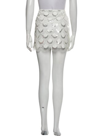ROTATE Birger Christensen Lace Pattern Mini Skirt