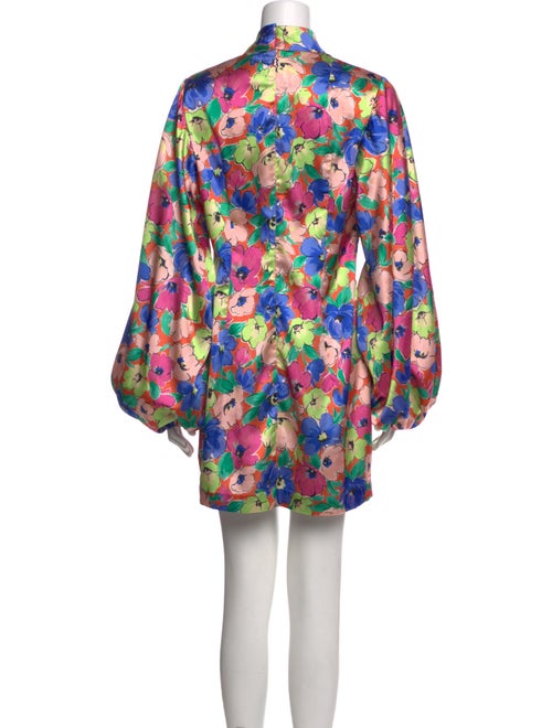 ROTATE Birger Christensen Floral Print Mini Dress
