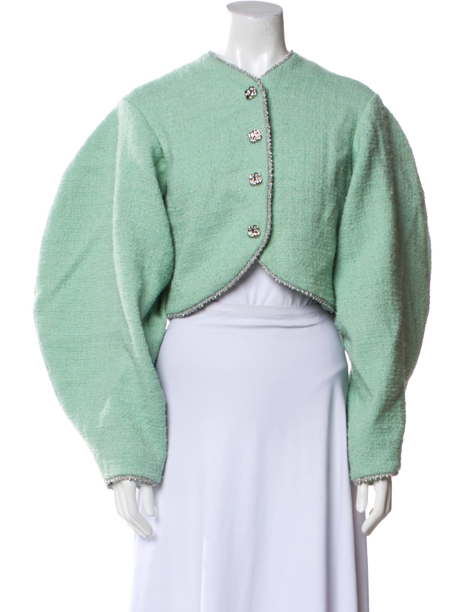 ROTATE Birger Christensen Tweed Pattern Bolero w/ Tags