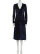 ROTATE Birger Christensen V-Neck Midi Length Dress