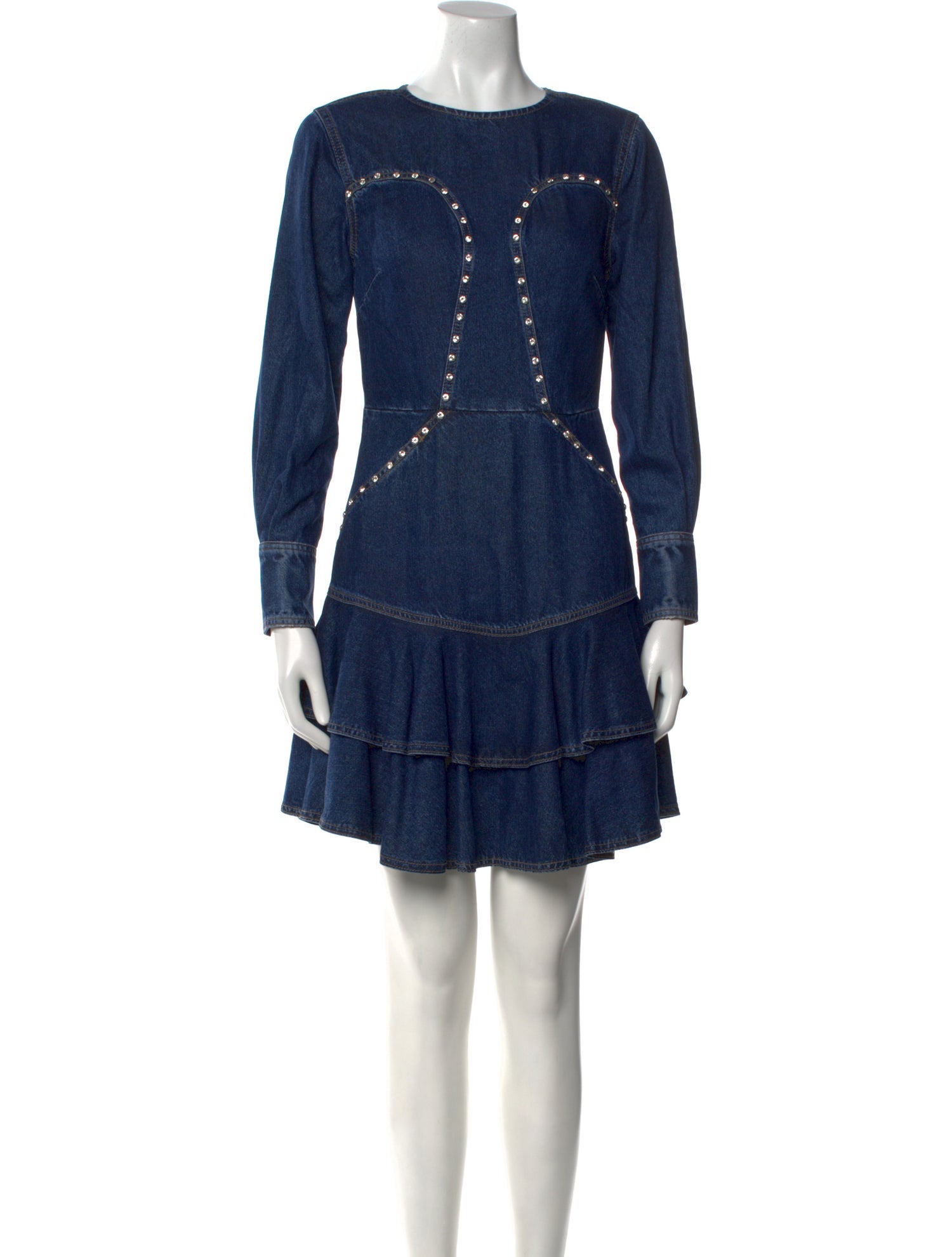 ROTATE Birger Christensen Crew Neck Mini Dress