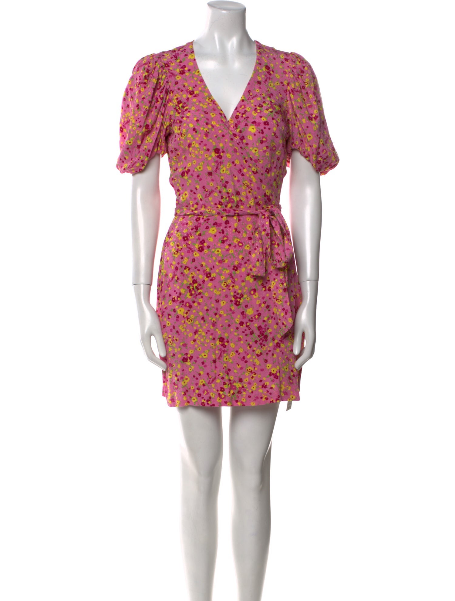 ROTATE Birger Christensen Floral Print Mini Dress w/ Tags