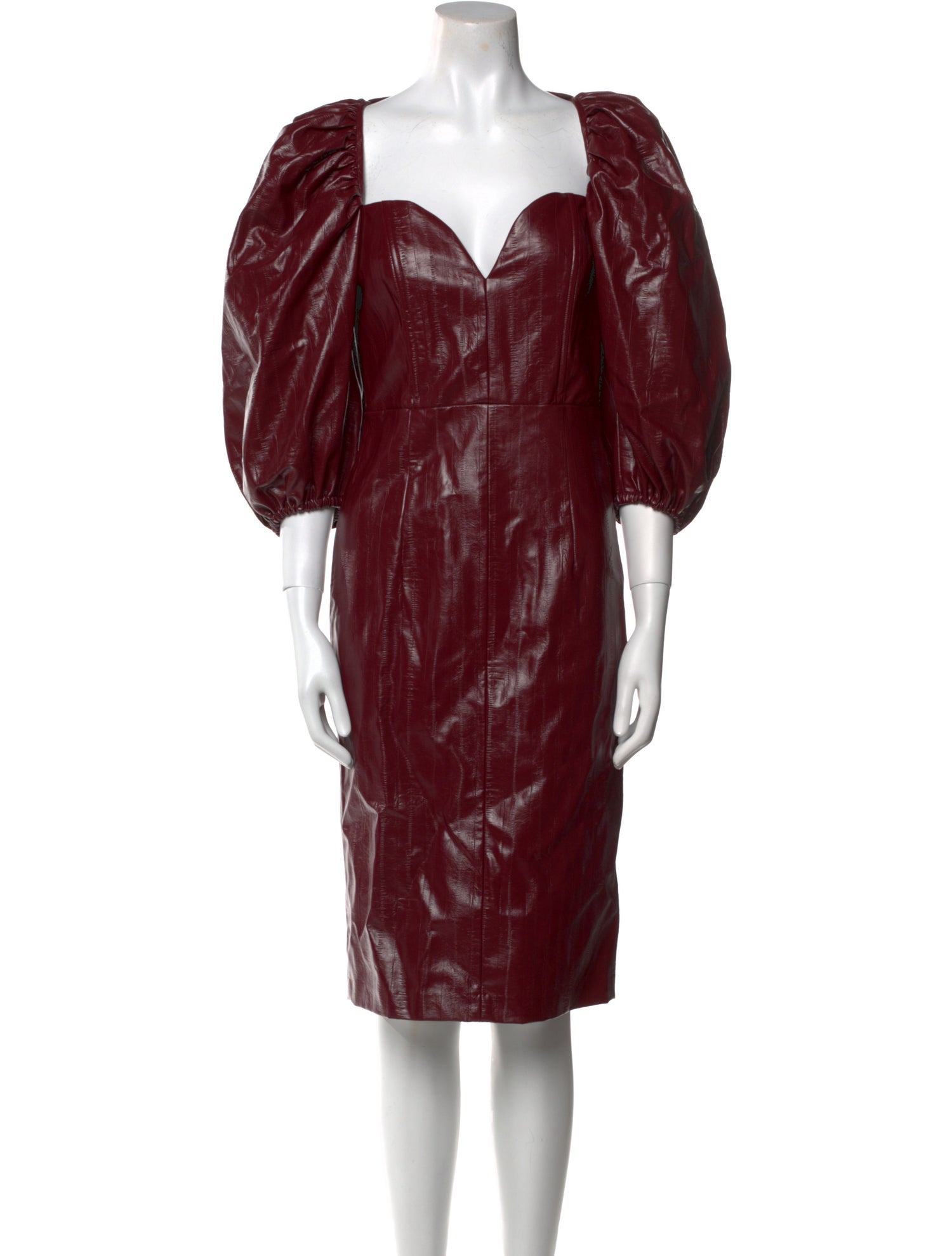 ROTATE Birger Christensen V-Neck Knee-Length Dress