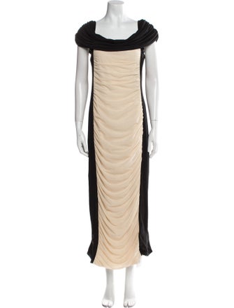 ROTATE Birger Christensen Cowl Neck Long Dress