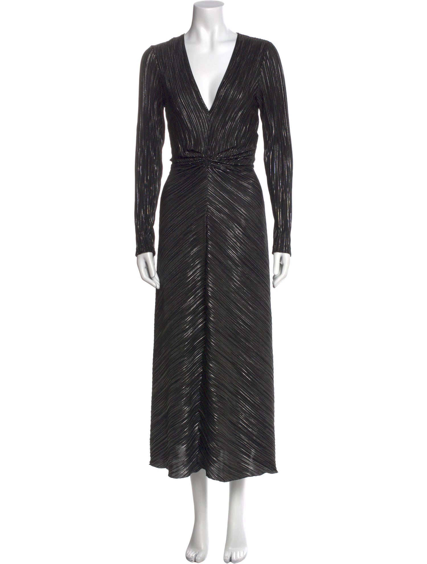 ROTATE Birger Christensen V-Neck Long Dress