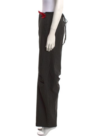 ROTATE Birger Christensen Striped Wide Leg Pants