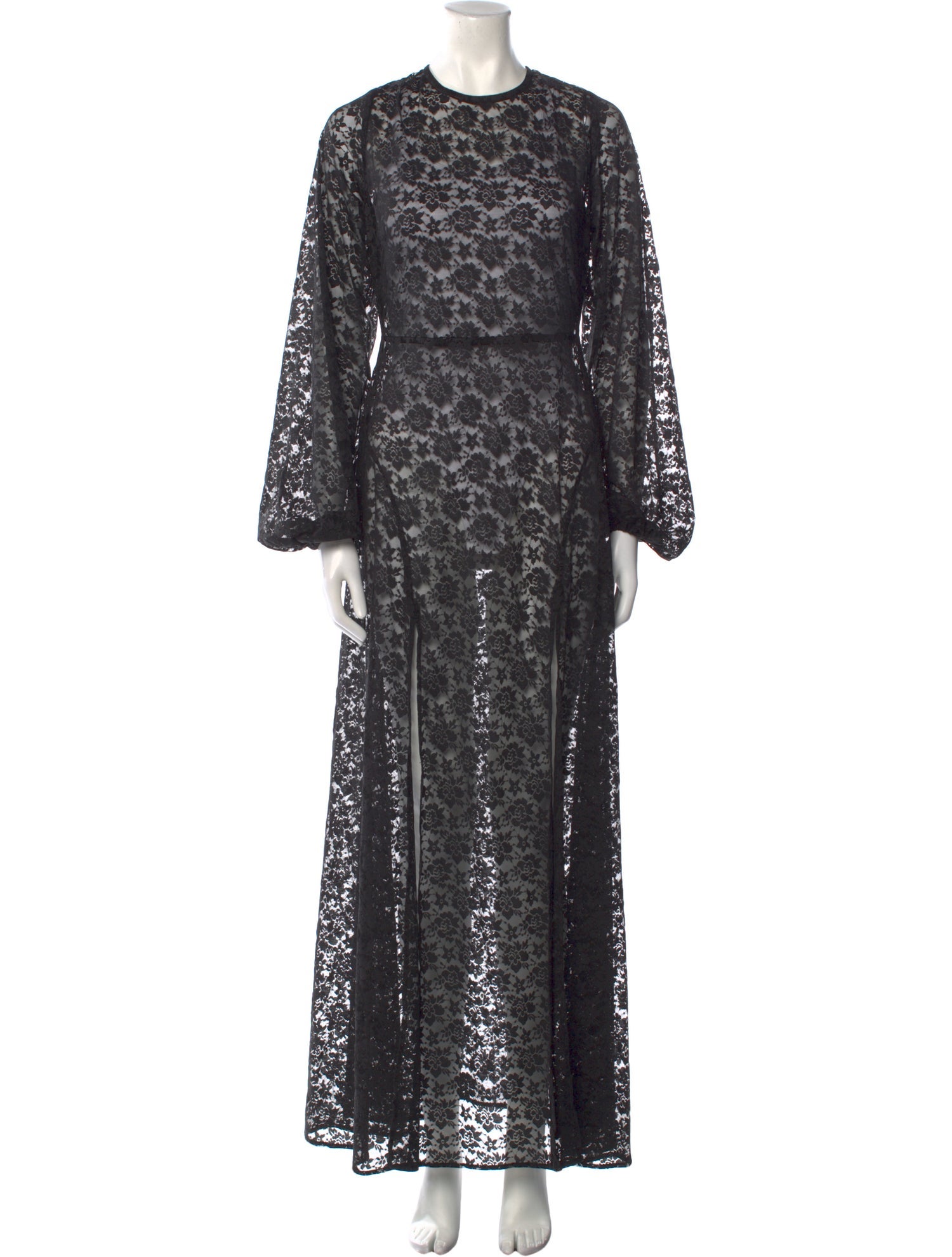 ROTATE Birger Christensen Lace Pattern Long Dress