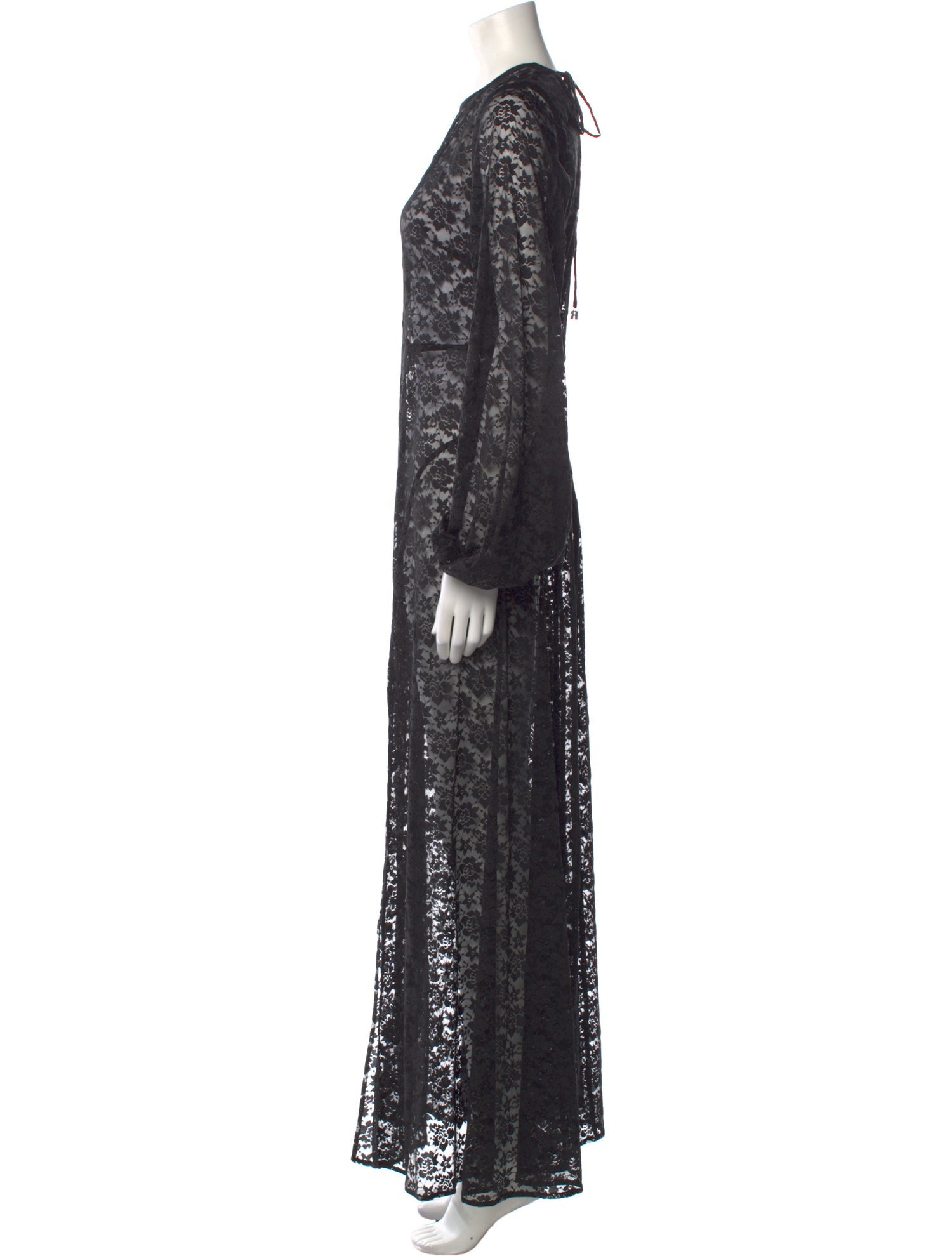 ROTATE Birger Christensen Lace Pattern Long Dress