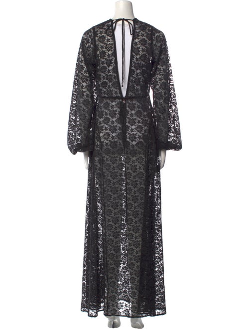 ROTATE Birger Christensen Lace Pattern Long Dress