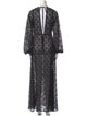 ROTATE Birger Christensen Lace Pattern Long Dress