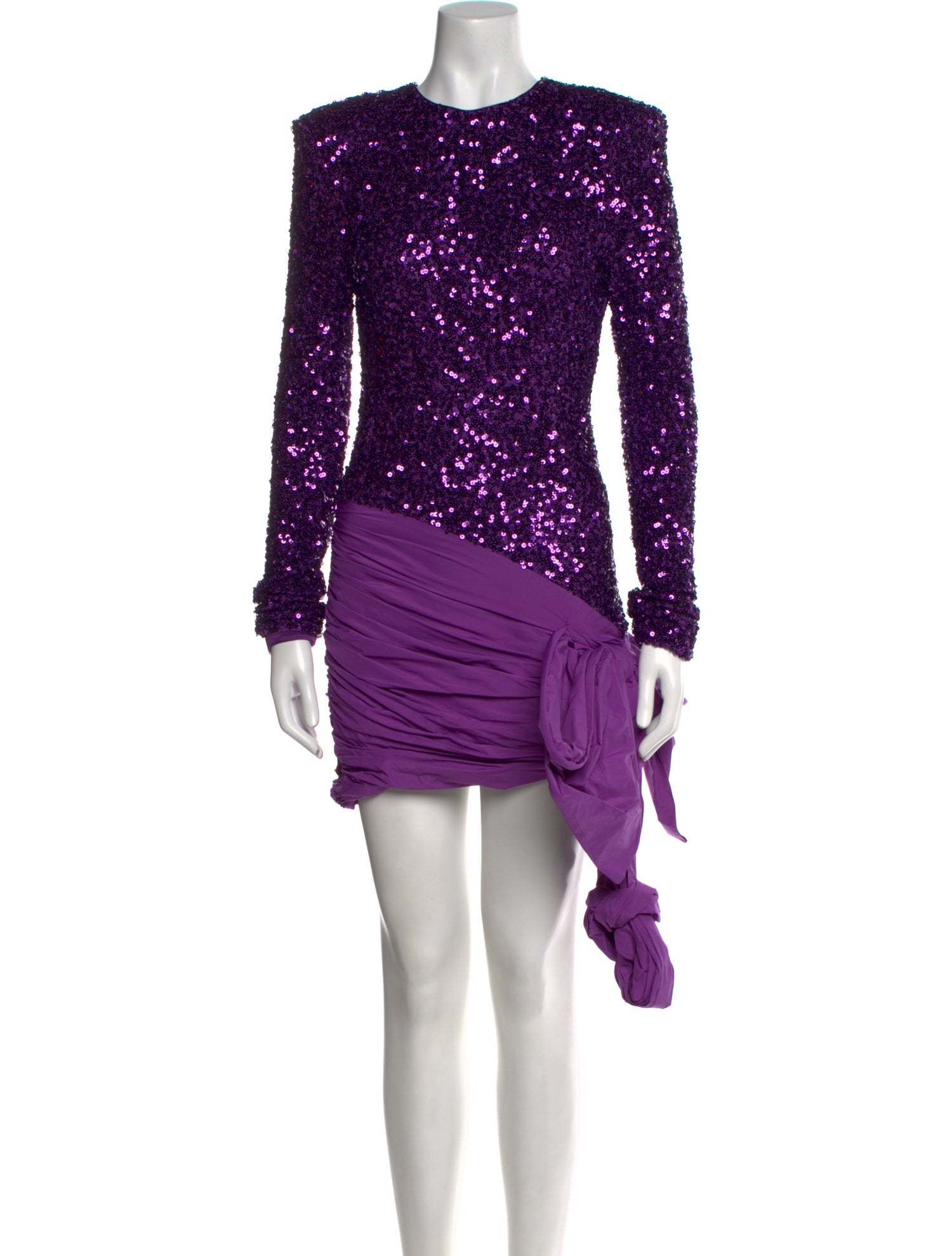 ROTATE Birger Christensen Crew Neck Mini Dress