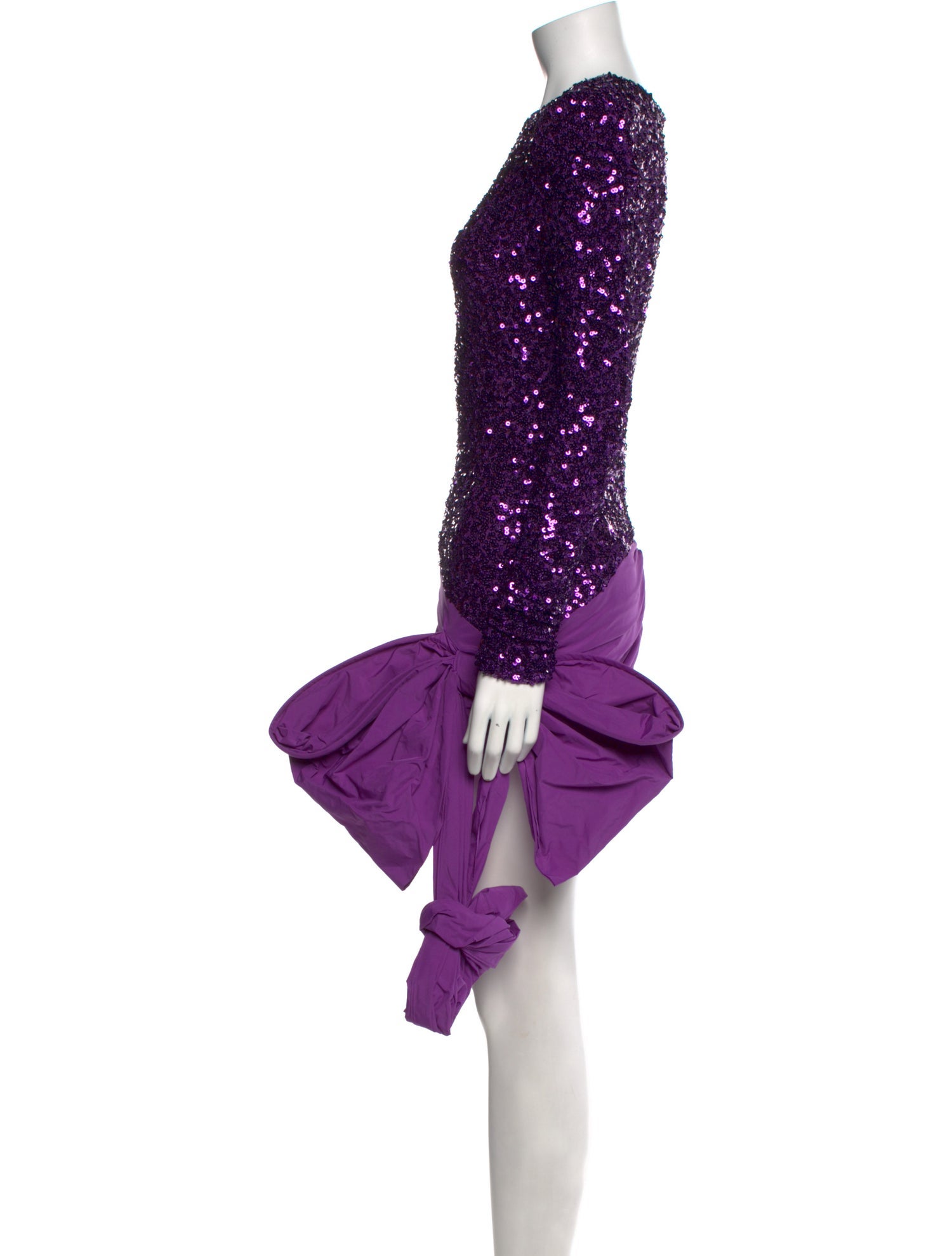 ROTATE Birger Christensen Crew Neck Mini Dress