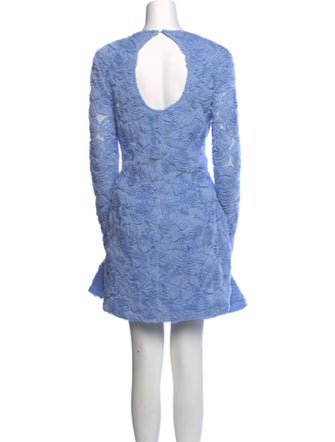 ROTATE Birger Christensen Crew Neck Mini Dress