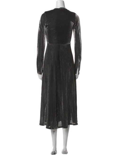 ROTATE Birger Christensen V-Neck Long Dress
