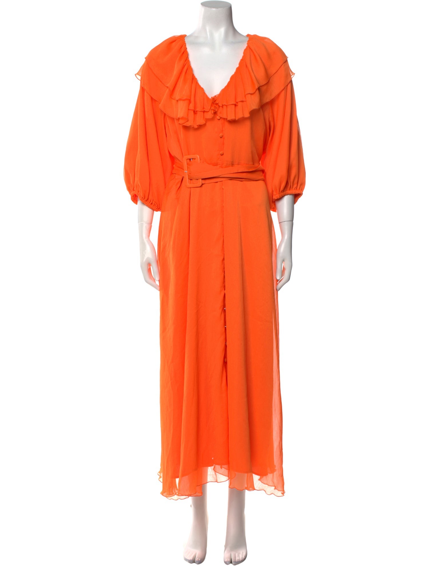 ROTATE Birger Christensen V-Neck Long Dress