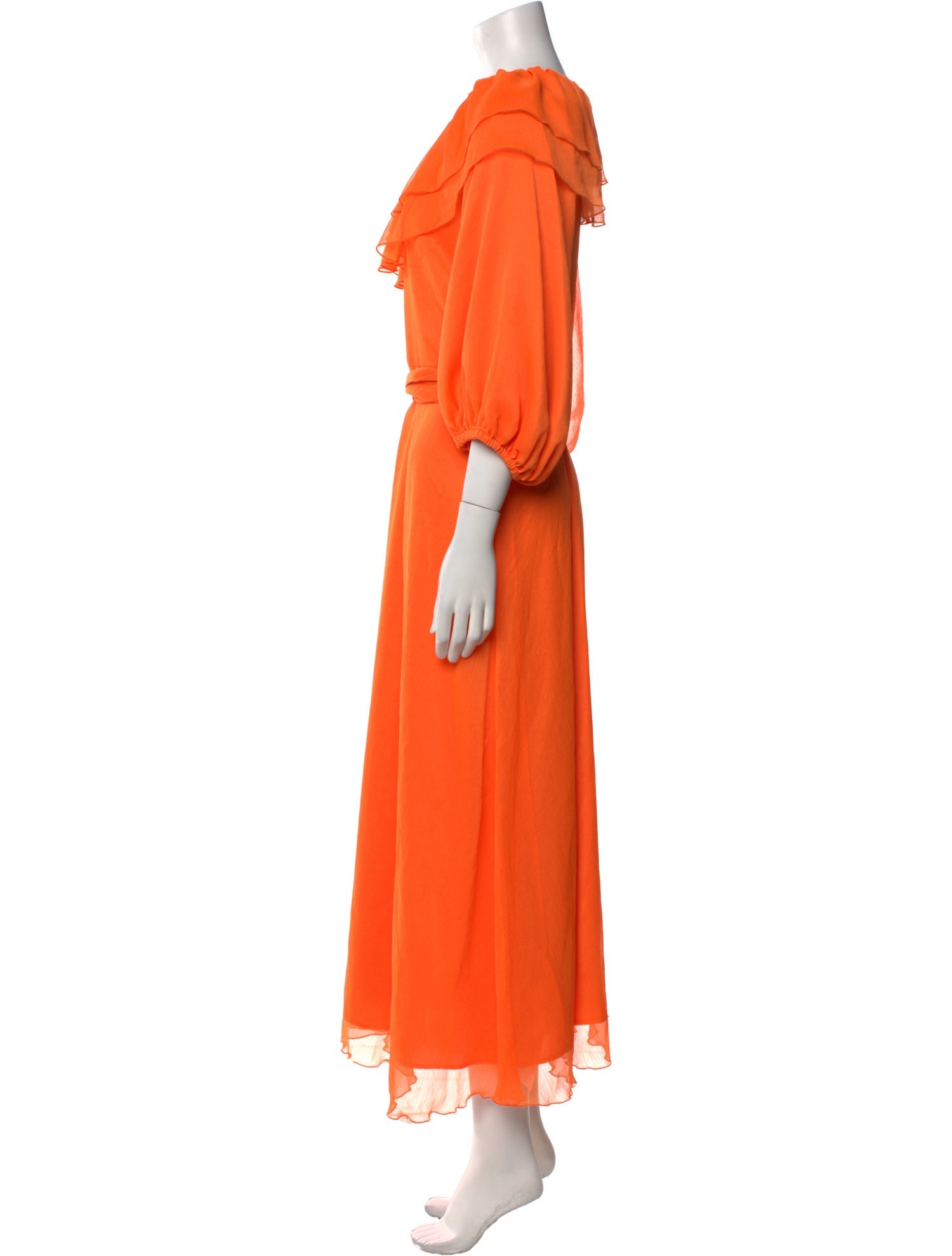 ROTATE Birger Christensen V-Neck Long Dress