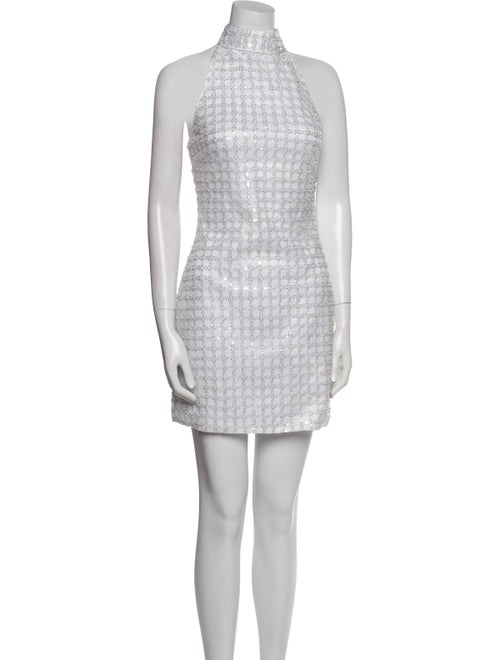 ROTATE Birger Christensen Mock Neck Mini Dress