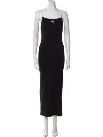 ROTATE Birger Christensen Square Neckline Long Dress