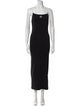 ROTATE Birger Christensen Square Neckline Long Dress