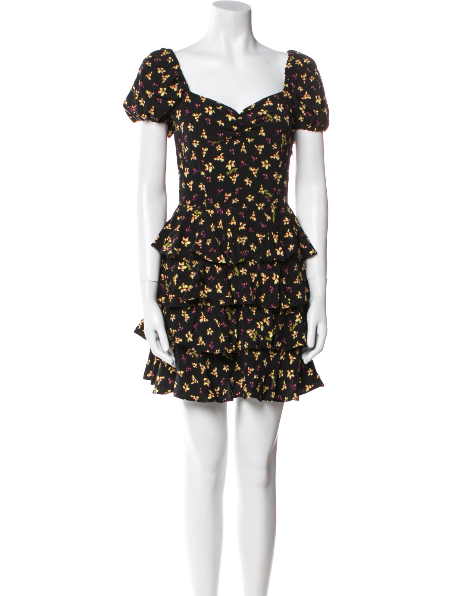 ROTATE Birger Christensen Floral Print Mini Dress w/ Tags