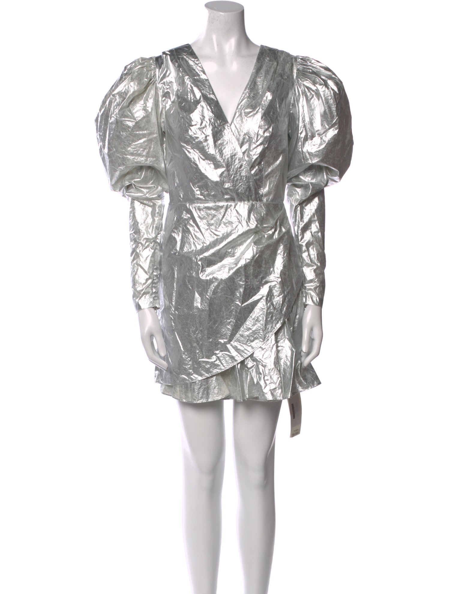 ROTATE Birger Christensen V-Neck Mini Dress