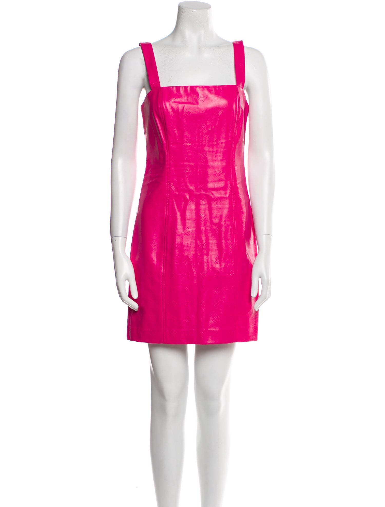 ROTATE Birger Christensen Square Neckline Knee-Length Dress