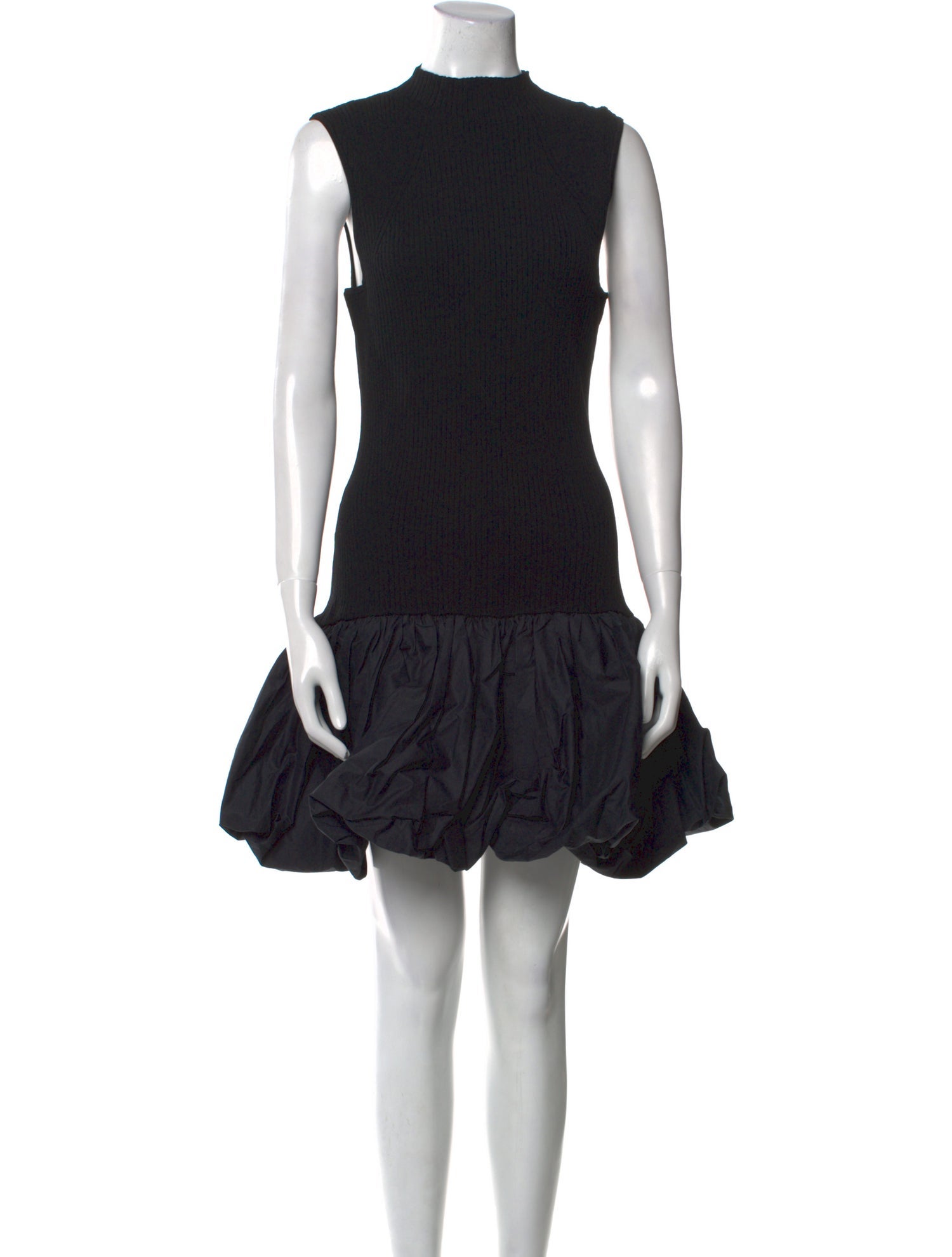 ROTATE Birger Christensen Mock Neck Mini Dress